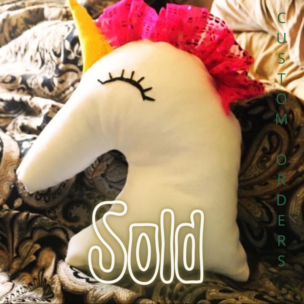 CUSTOM UNICORN THROW PILLOW